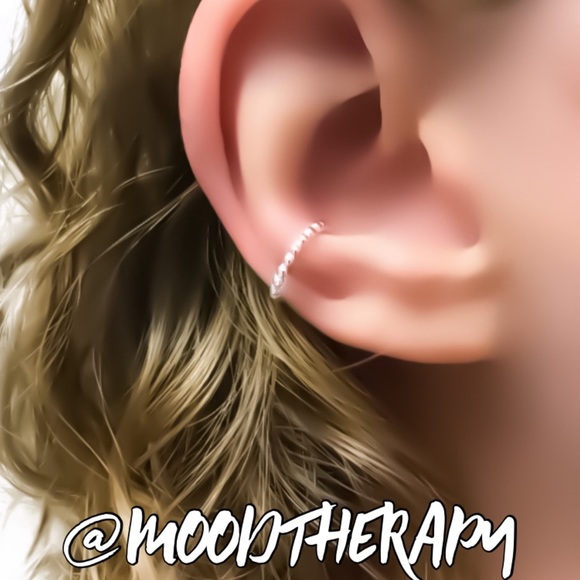 Beaded Middle Ear Cuff Clip On Conch Fake Faux Cartilage Earring Nonpierced - Picture 7 of 9